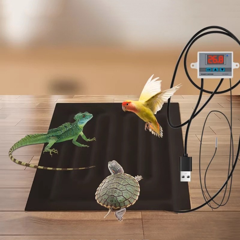 Reptile Heating Mat - Reptiel Verwarmingsmat USB Temperatuurregeling Timing Schildpad