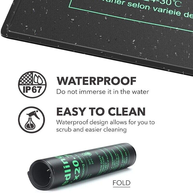 Reptile Heating Mat - LERWAY 21W Zaailing Verwarming Mat EU