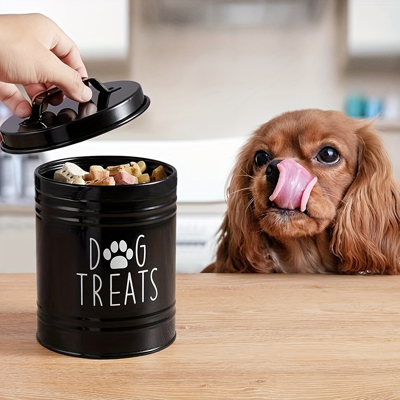 Pet Supplies For Dogs - Metalen hondensnoepjescontainer Voedselopslagcontainer voor honden Katten