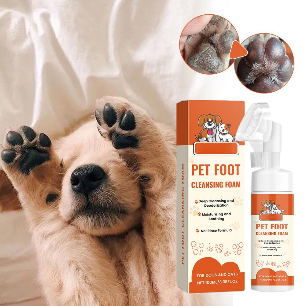 Voetfoamreiniger voor zachte r - Dog Paw Cleaner recensie en prijs