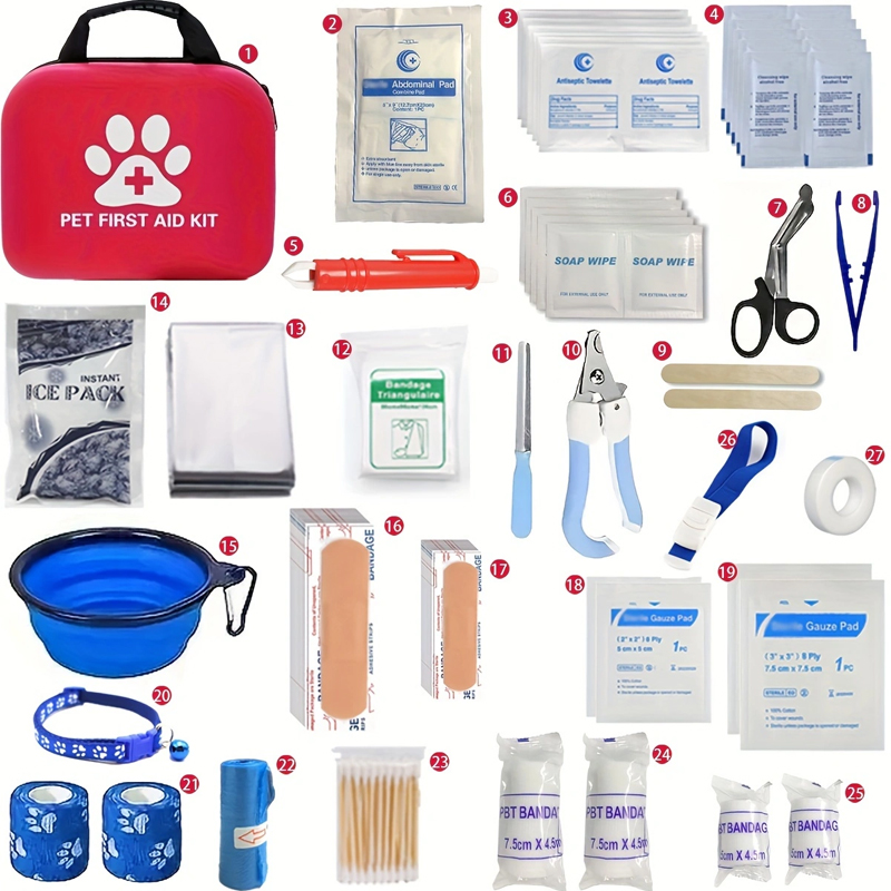 EHBO-doos voor huisdieren: bev - Pet Supplies First recensie en prijs