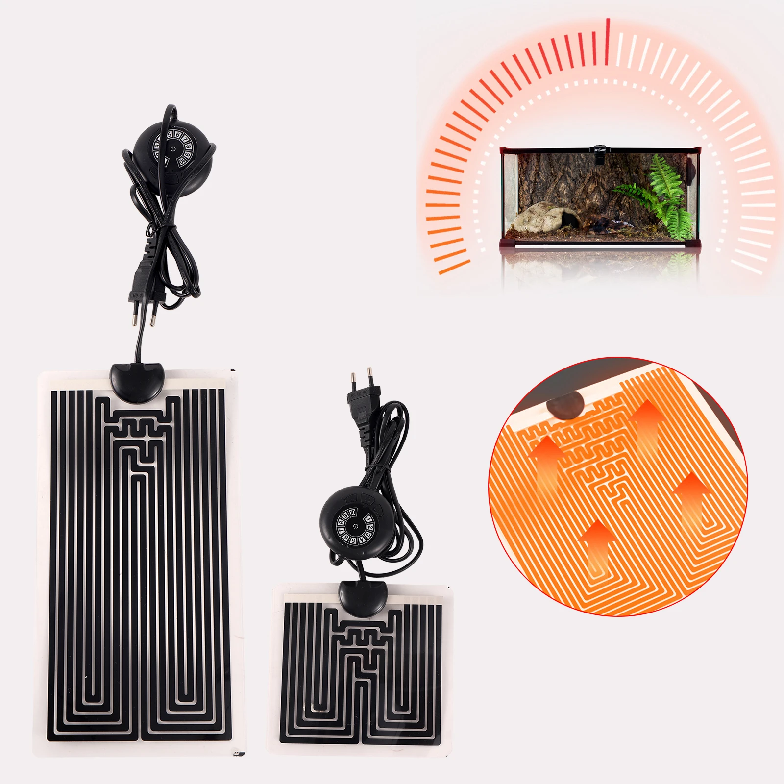 Verwarmingsmatten met regelbar - Reptile Heating Mat recensie en prijs