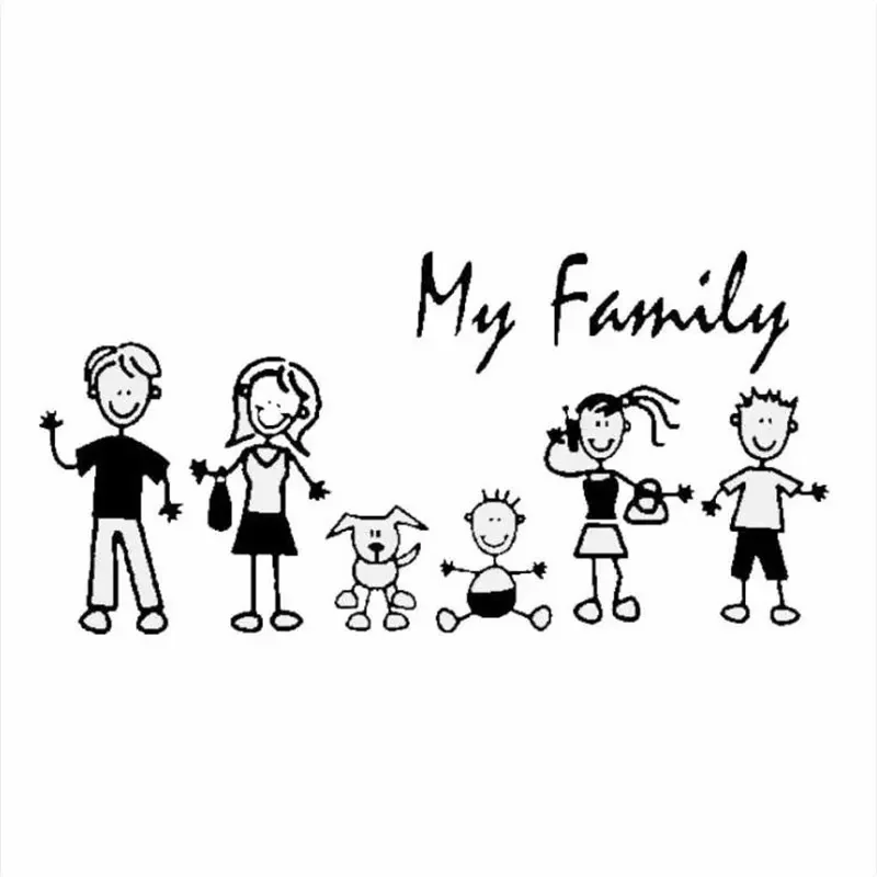 Autosticker Familie Stok Figuu - Pet Supplies For Dogs recensie en prijs