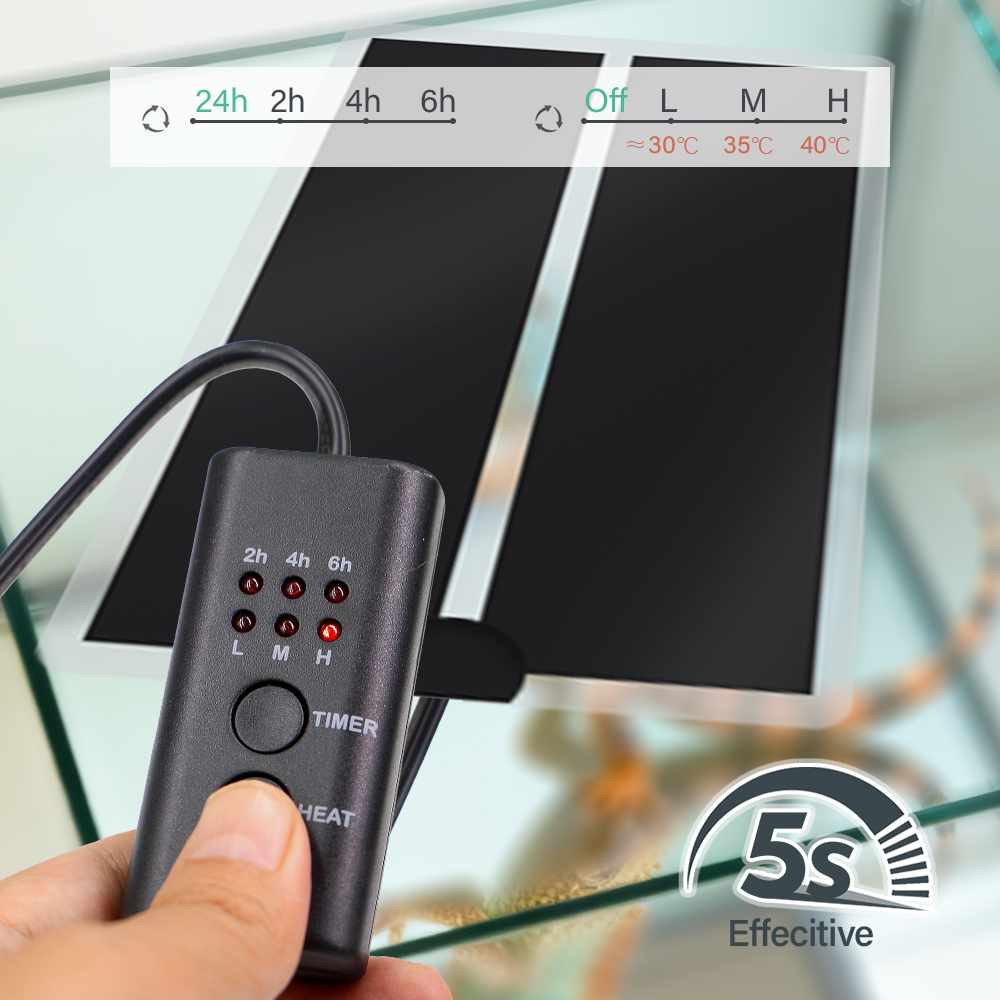 45W-5W 2/4/6H Timing Huisdier  - Reptile Heating Mat recensie en prijs