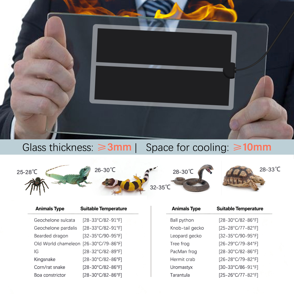 45W-5W 2/4/6H Timing Huisdier  - Reptile Heating Mat recensie en prijs