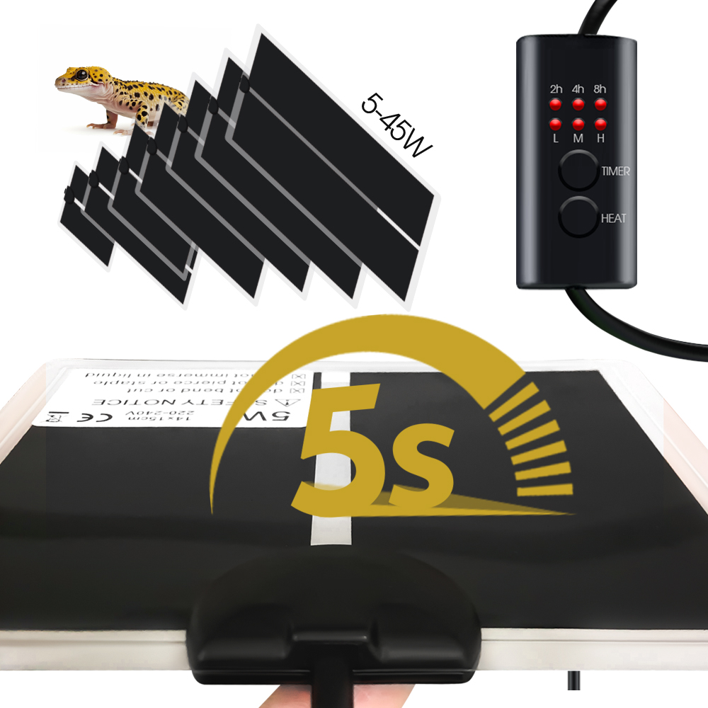 Eu Plug 5-20W Reptielen Instel - Reptile Heating Mat recensie en prijs